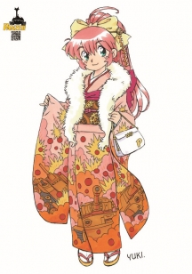 ペリ子ちゃん晴れ着＆サンタクロースクリアファイル